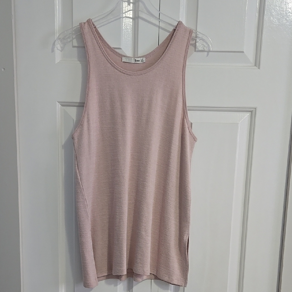 Like New Aritiza Wilfred Free Ornella Pink Knit Tank Top